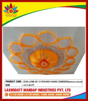 12 Round Handi Zumber (Mango + Cream)